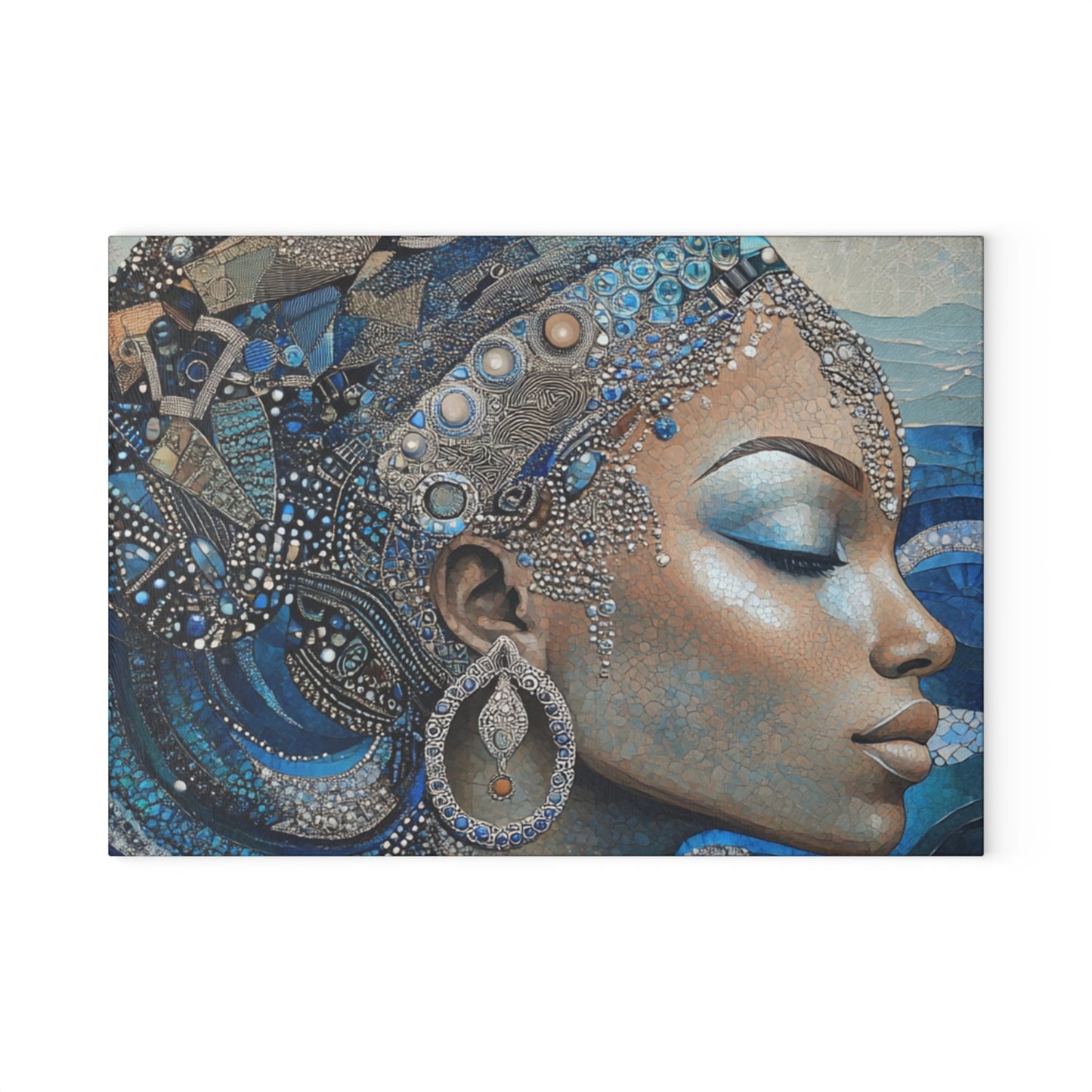 Elegant Art Glass Cutting Board, Kitchen Decor, Gift for Home Cook, Wall Art, Unique Wedding Gift, Artistic Culinary Accessory