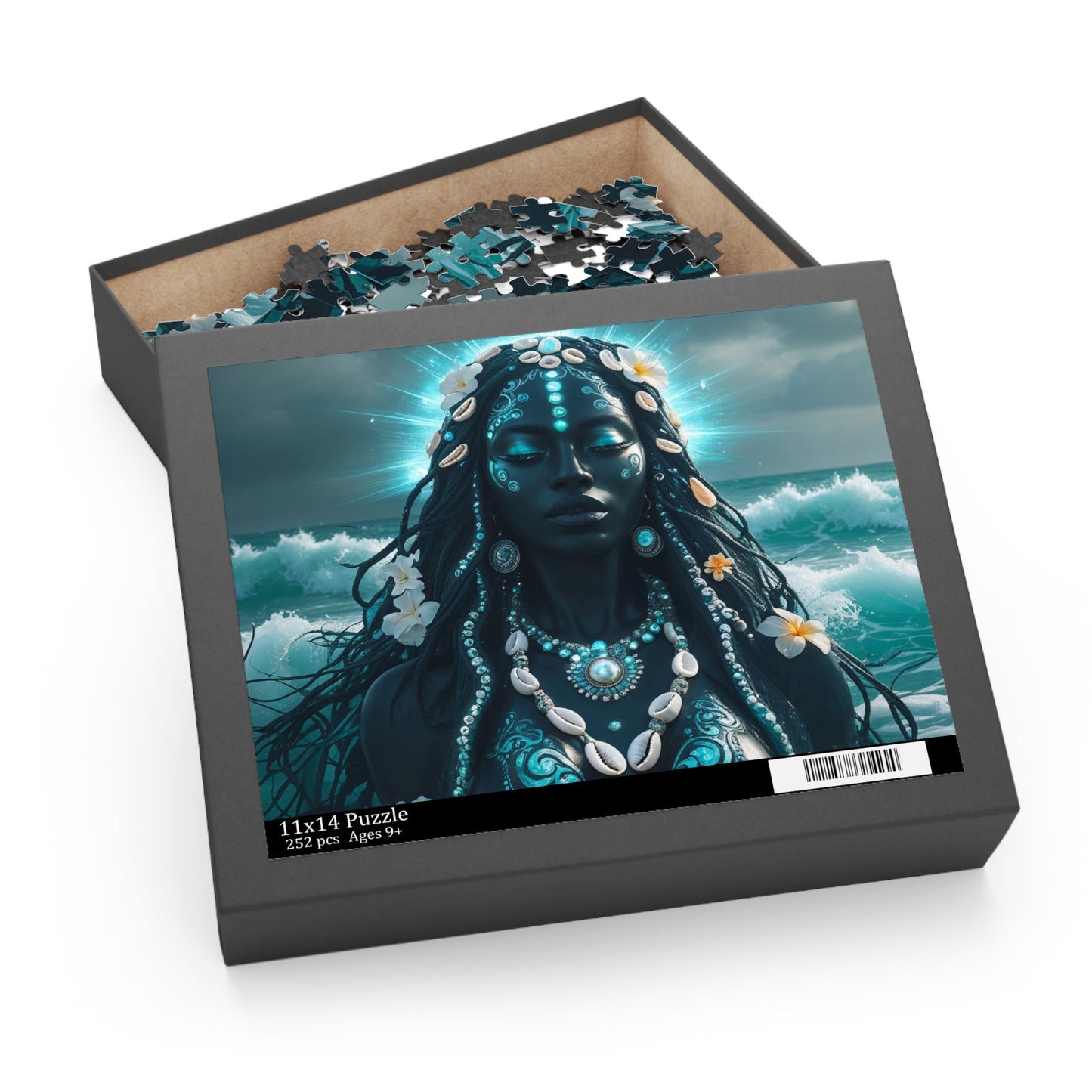 Ocean Goddess Jigsaw Puzzle — Sea Spirit Art Puzzle (120/252/500 pcs)