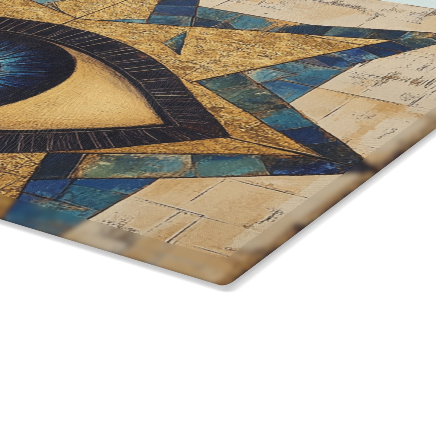 Evil Eye Glass Cutting Board — Protective Kitchen Serving Board