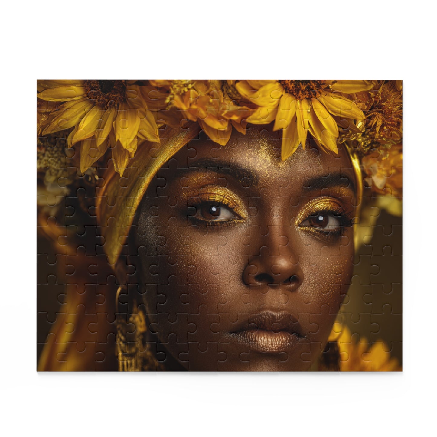 Goddess Oshun Sunflower Puzzle — 120/252/500-Piece Jigsaw