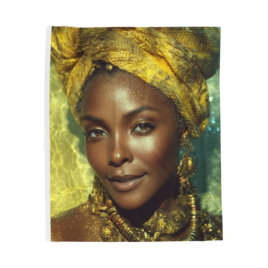 Goddess Oshun Velveteen Plush Blanket