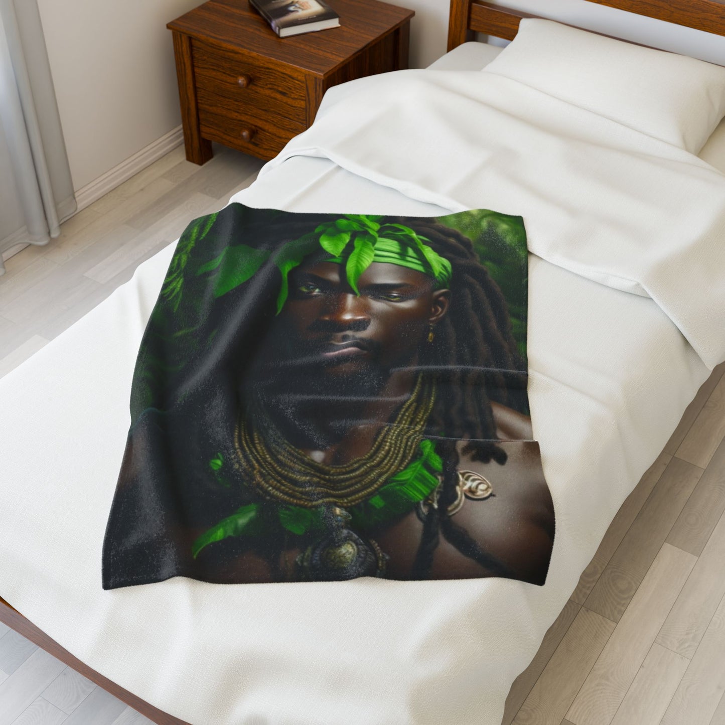 Ogun — God of Iron Velveteen Plush Blanket