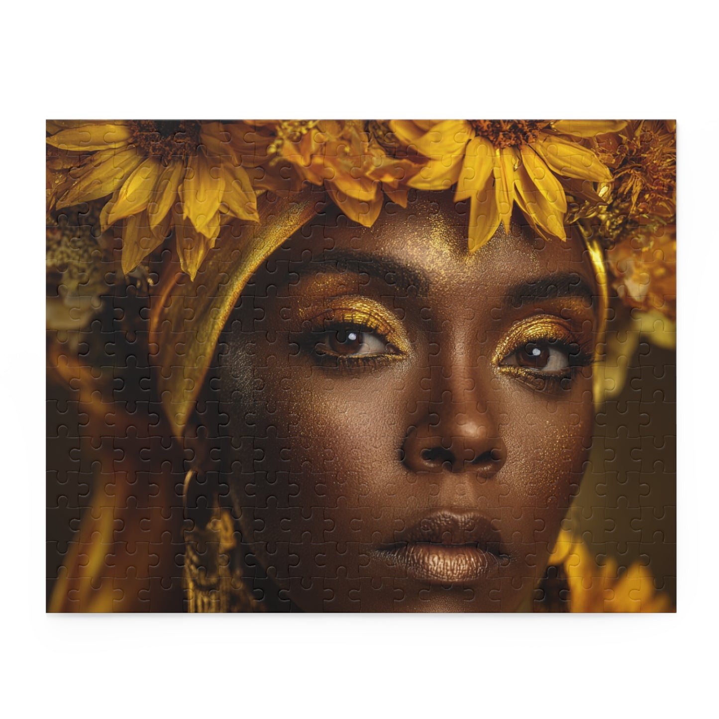 Goddess Oshun Sunflower Puzzle — 120/252/500-Piece Jigsaw