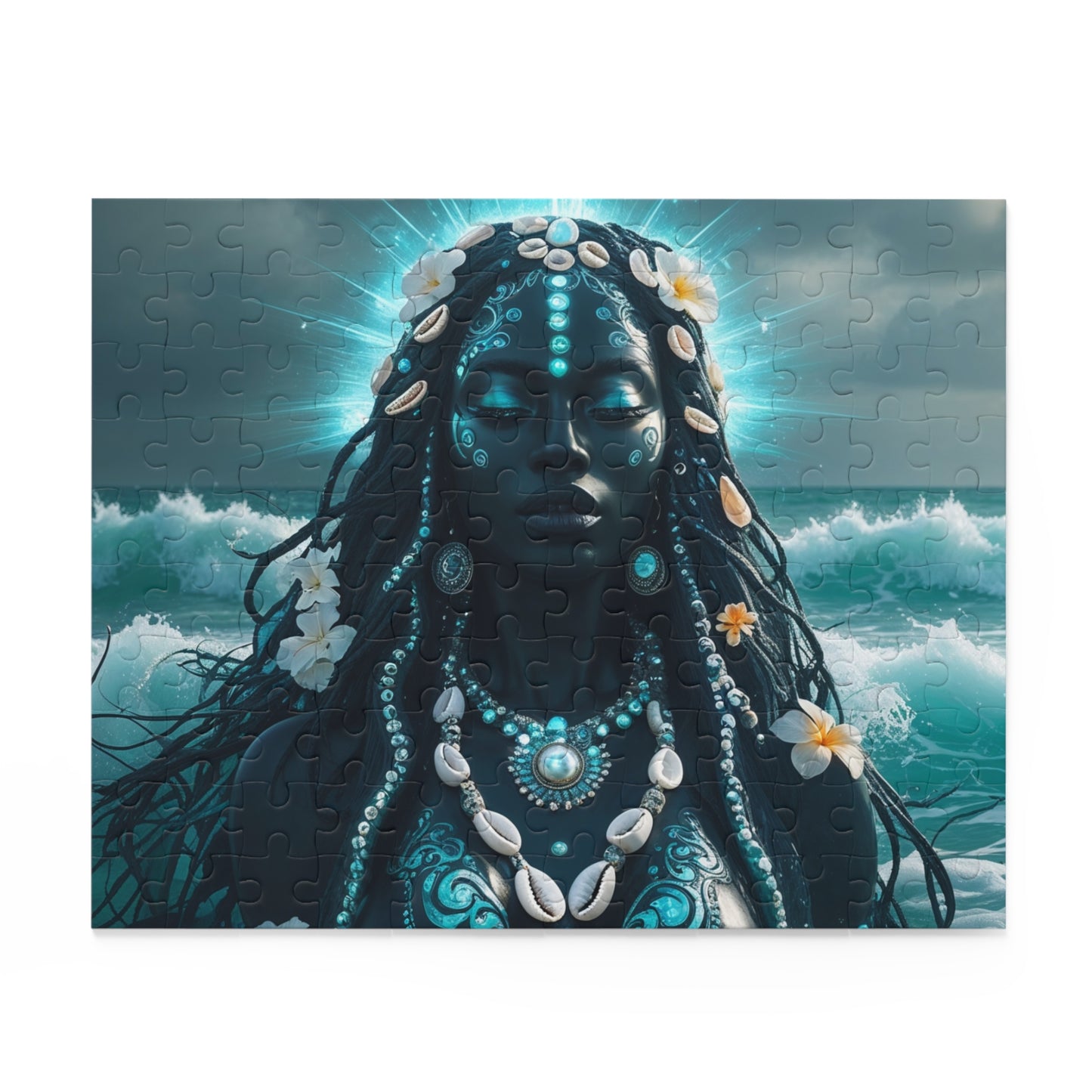 Ocean Goddess Jigsaw Puzzle — Sea Spirit Art Puzzle (120/252/500 pcs)