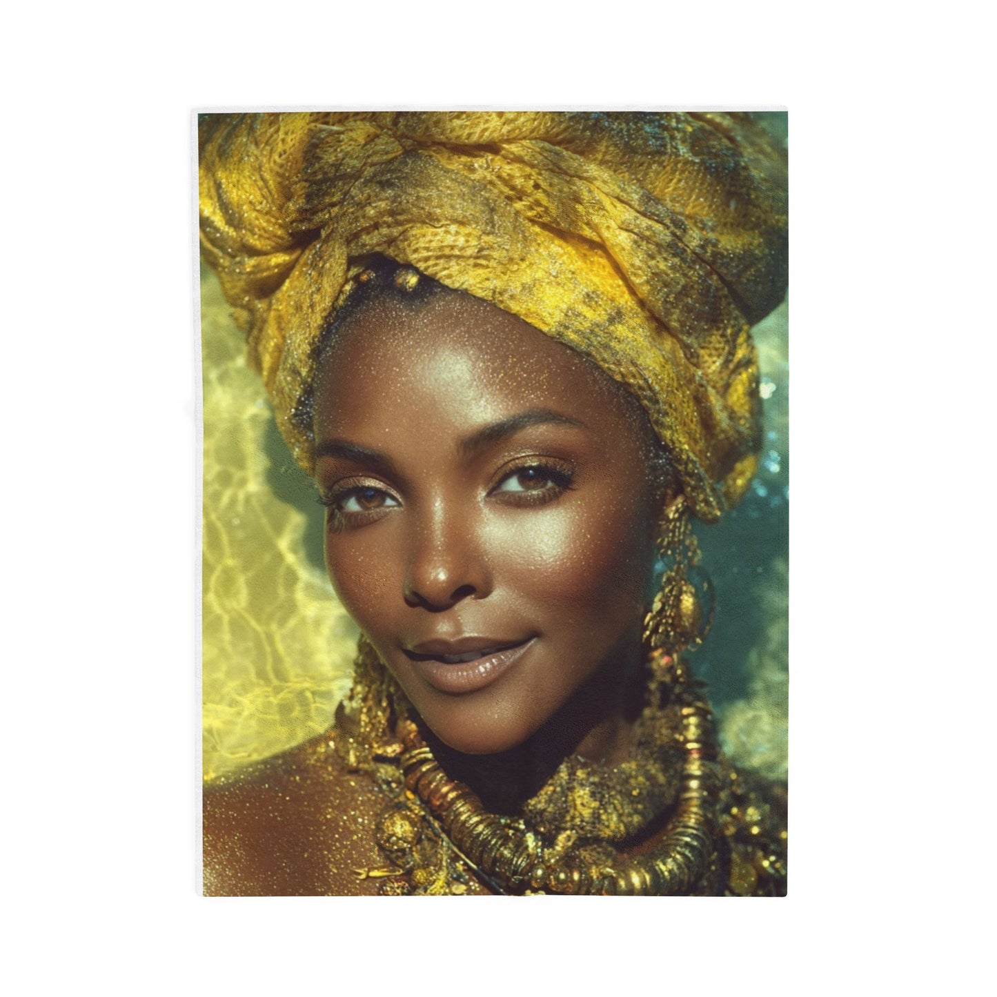 Goddess Oshun Velveteen Plush Blanket