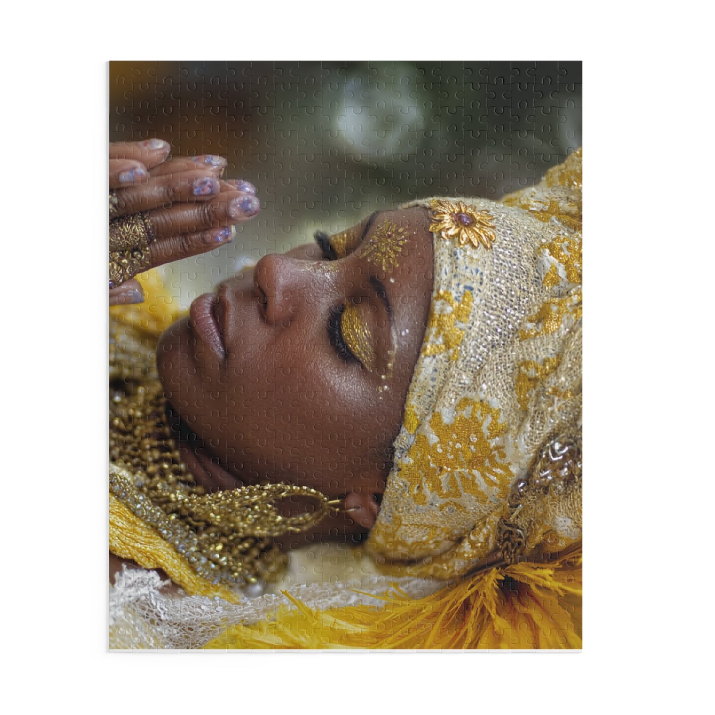 Oshun Mindful Meditation Puzzle - 120, 252, 500-Piece, Mindfulness Decor, Relaxation Gift, Spiritual Art, Unique Artwork