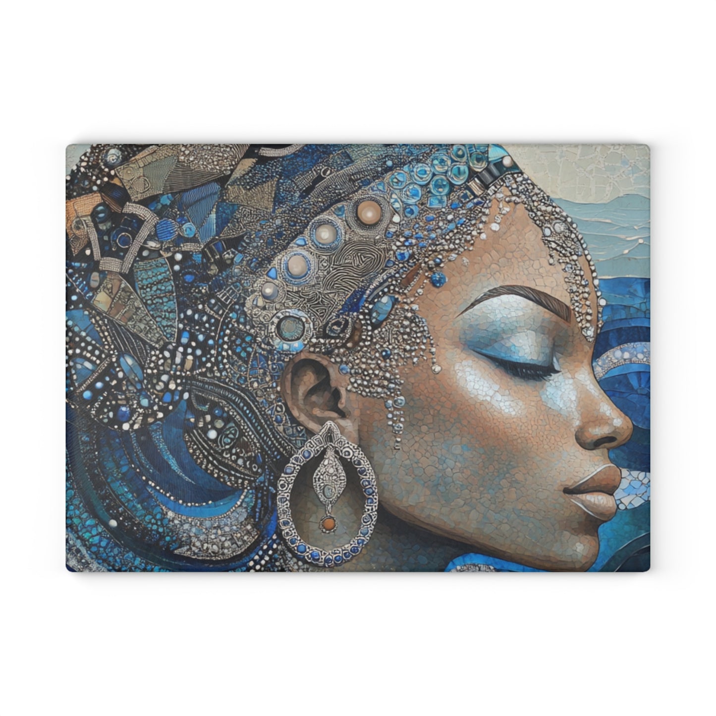 Elegant Art Glass Cutting Board, Kitchen Decor, Gift for Home Cook, Wall Art, Unique Wedding Gift, Artistic Culinary Accessory