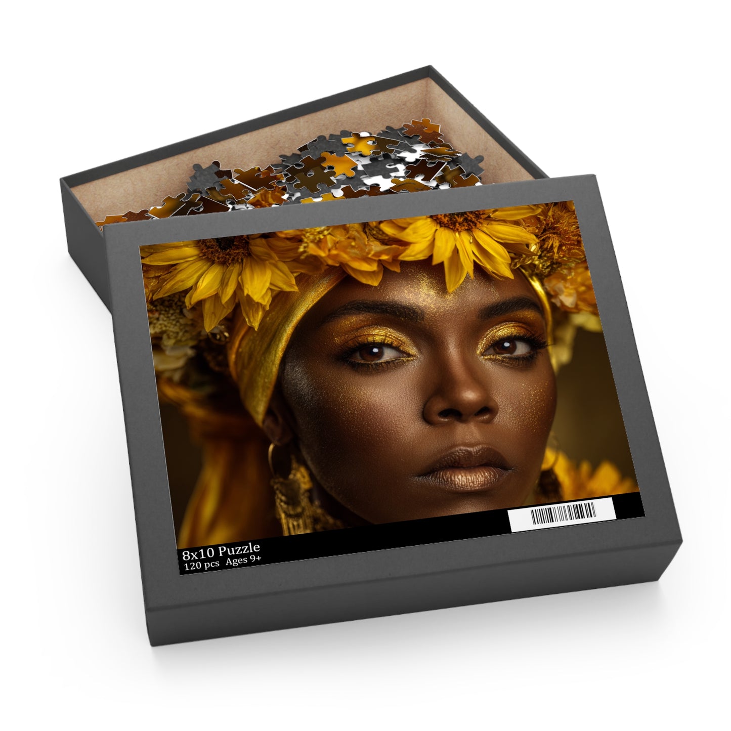 Goddess Oshun Sunflower Puzzle — 120/252/500-Piece Jigsaw