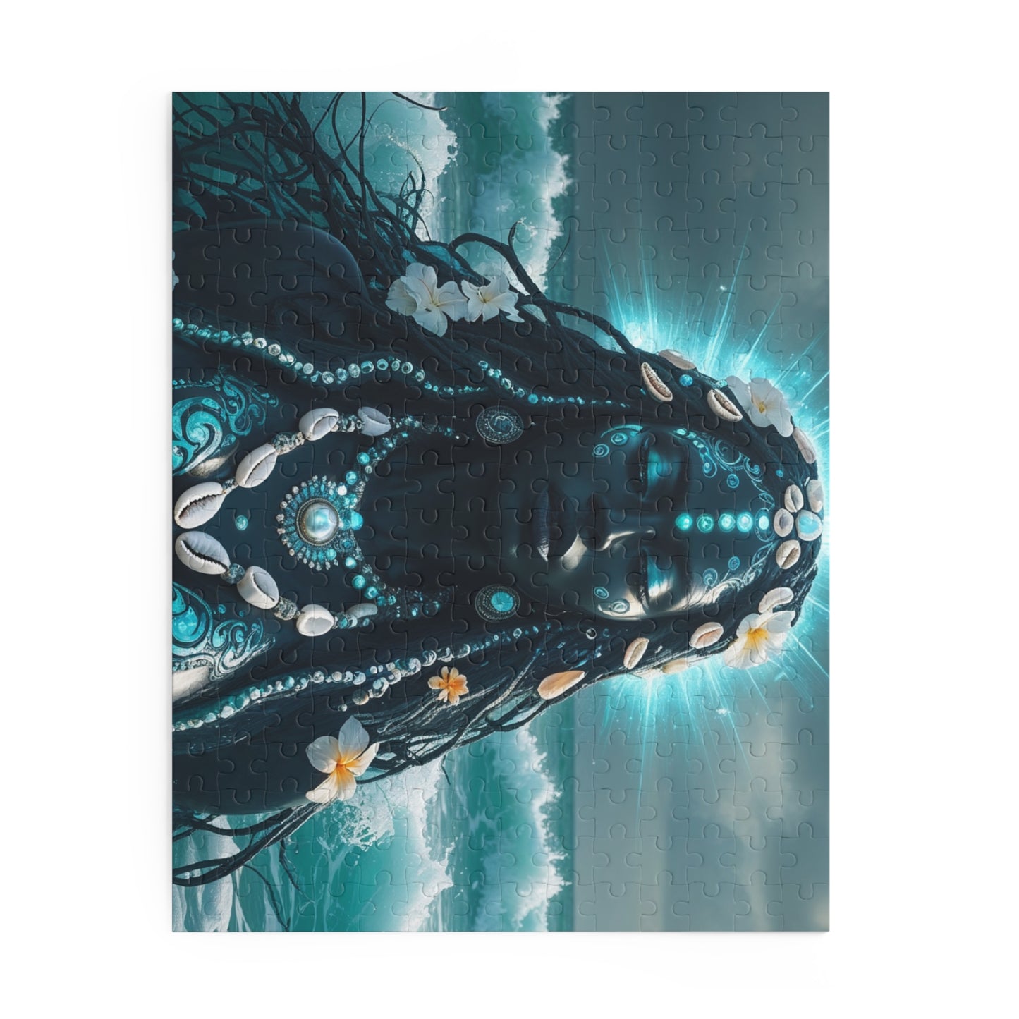 Ocean Goddess Jigsaw Puzzle — Sea Spirit Art Puzzle (120/252/500 pcs)