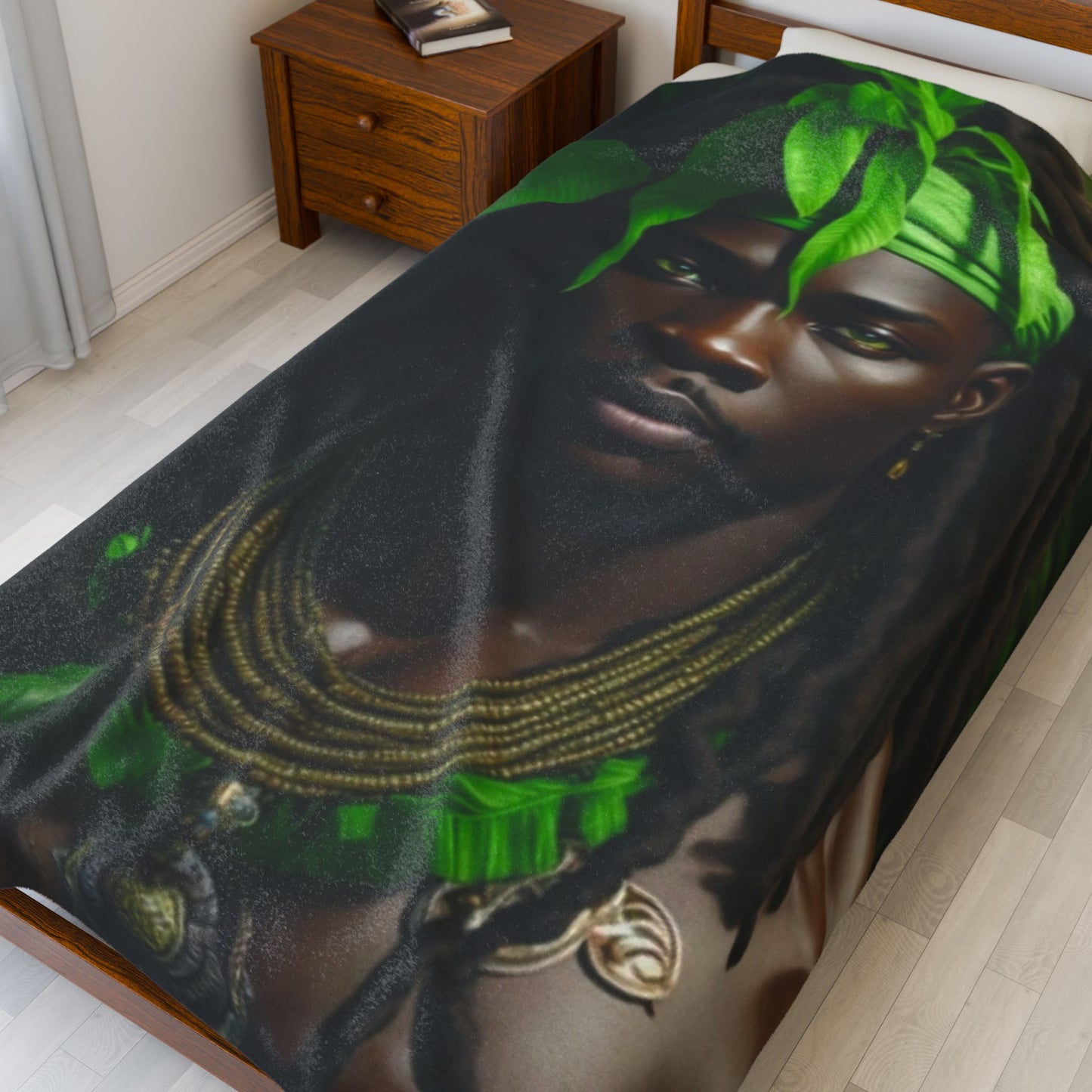 Ogun — God of Iron Velveteen Plush Blanket