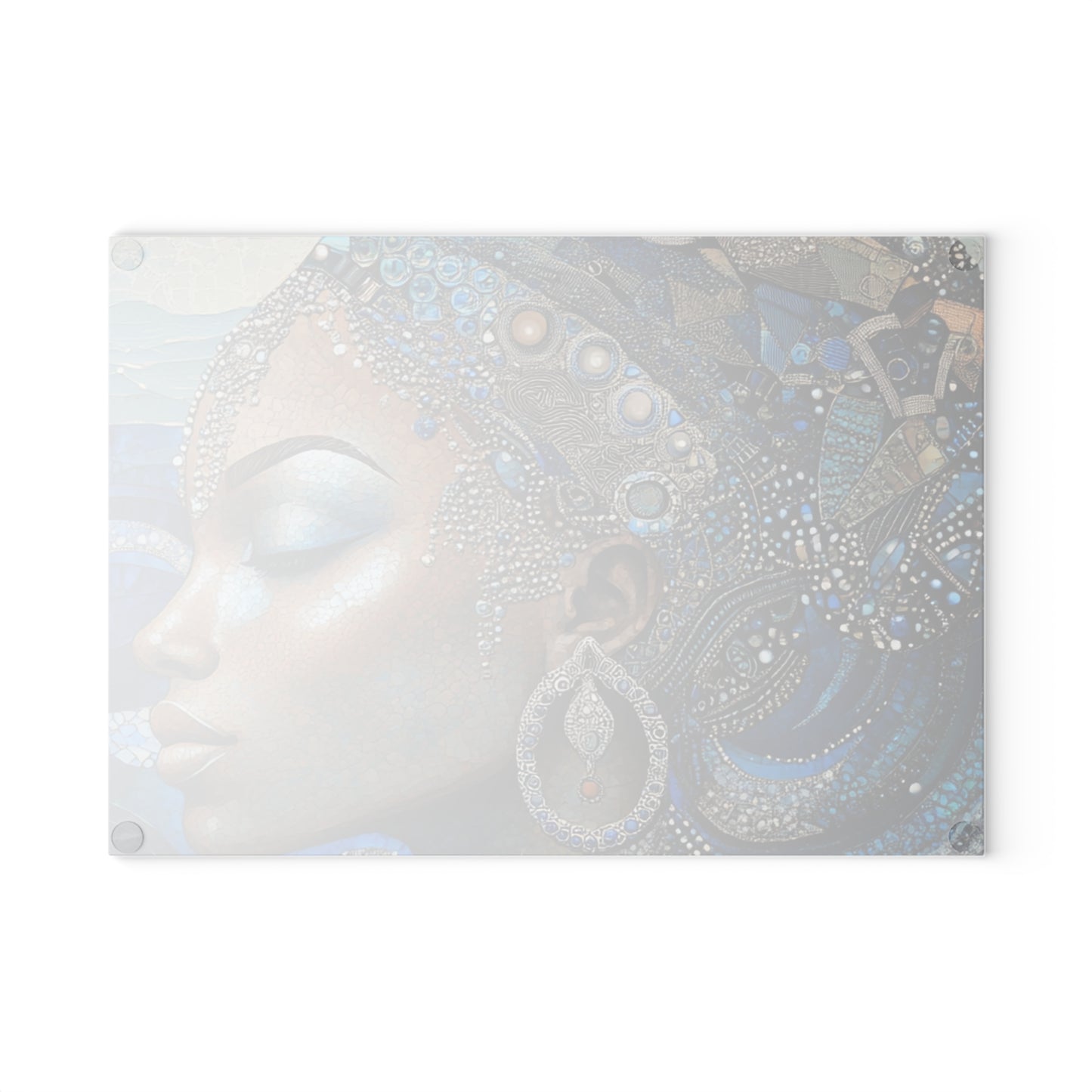 Elegant Art Glass Cutting Board, Kitchen Decor, Gift for Home Cook, Wall Art, Unique Wedding Gift, Artistic Culinary Accessory