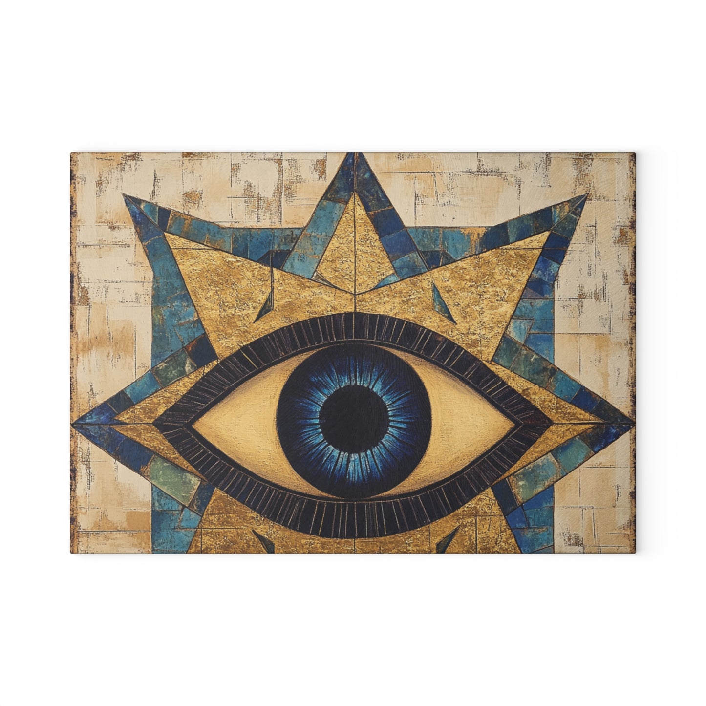 Evil Eye Glass Cutting Board — Protective Kitchen Serving Board