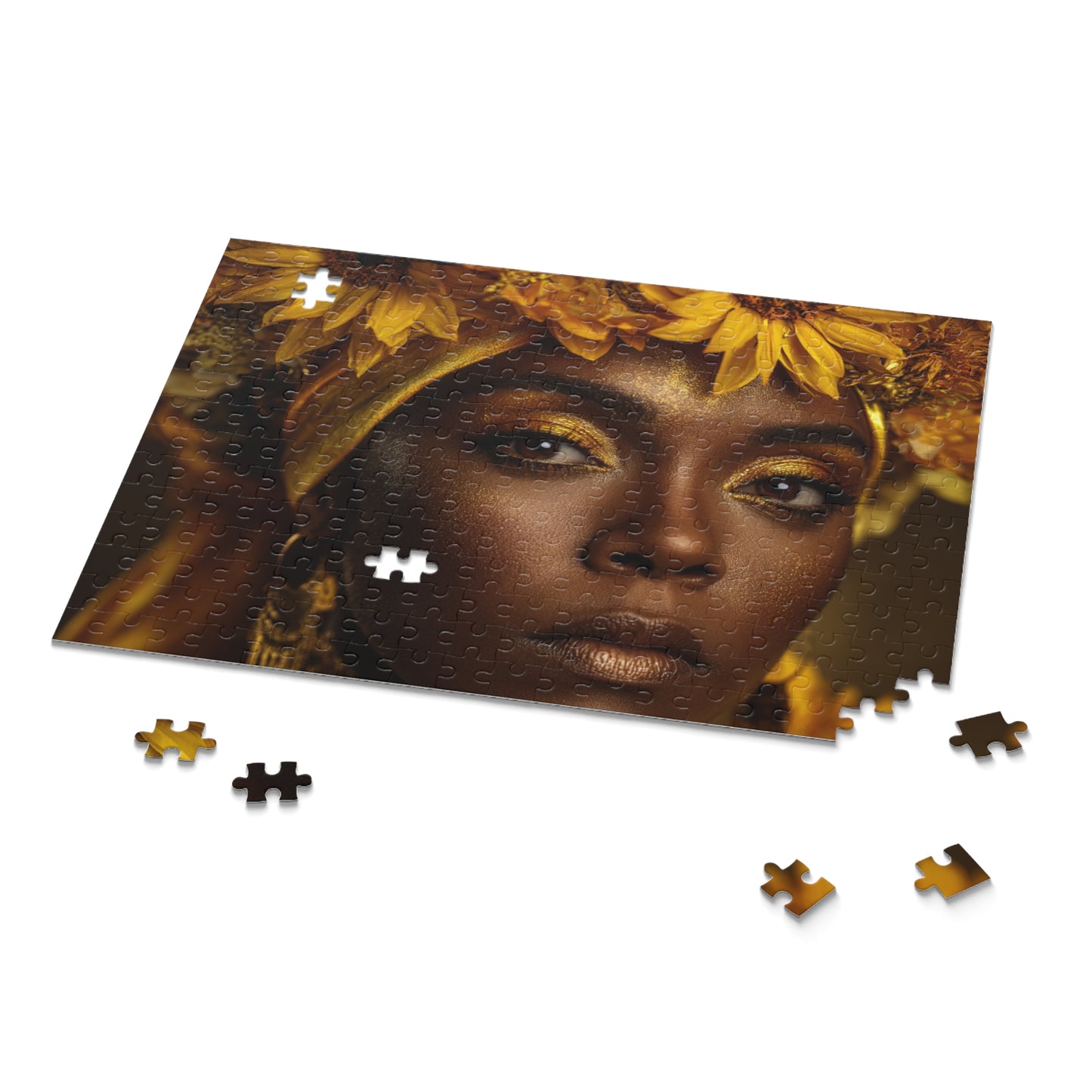 Goddess Oshun Sunflower Puzzle — 120/252/500-Piece Jigsaw