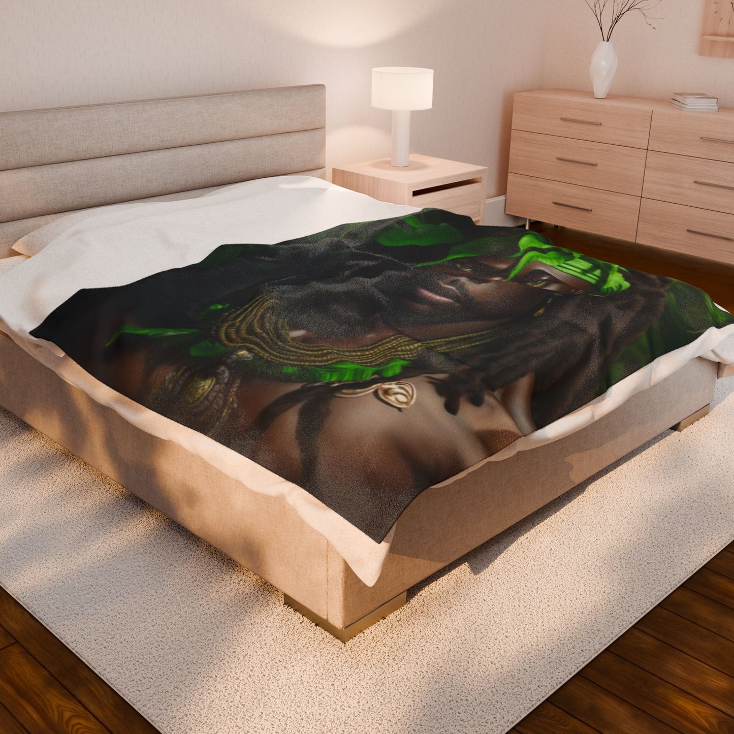 Ogun — God of Iron Velveteen Plush Blanket