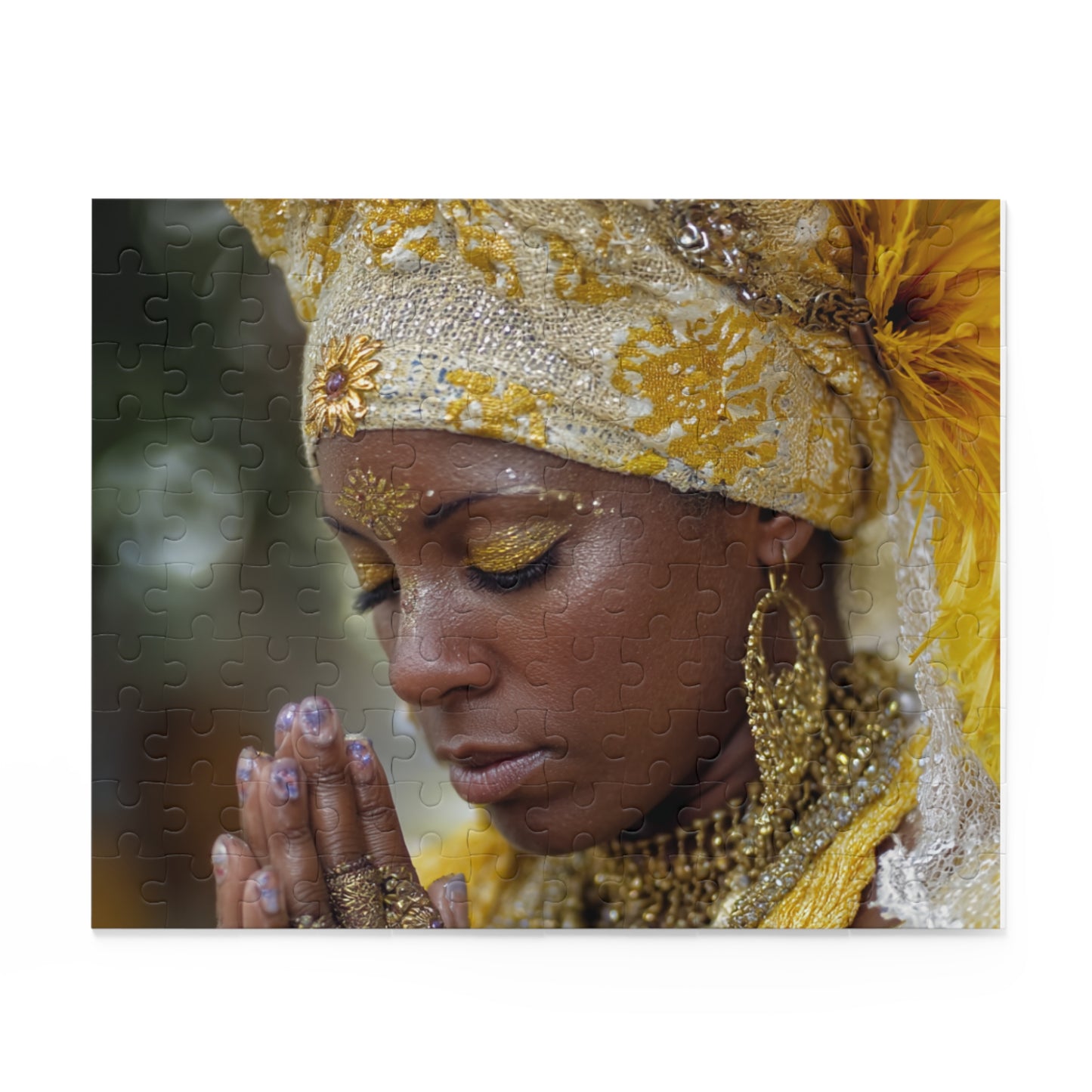 Oshun Mindful Meditation Puzzle - 120, 252, 500-Piece, Mindfulness Decor, Relaxation Gift, Spiritual Art, Unique Artwork