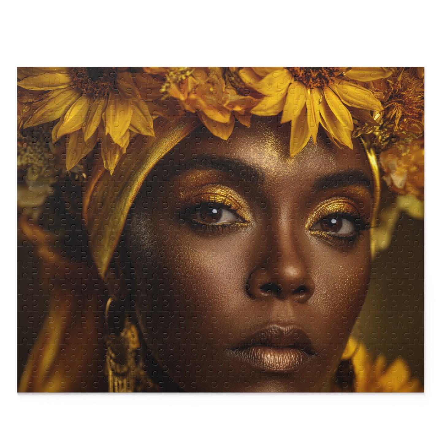 Goddess Oshun Sunflower Puzzle — 120/252/500-Piece Jigsaw