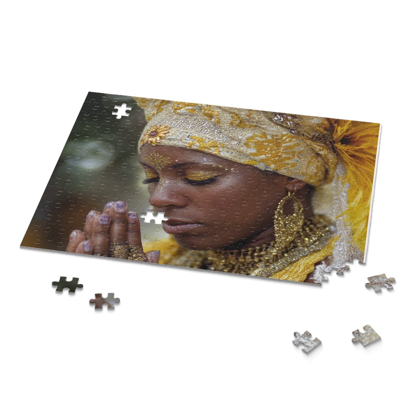 Oshun Mindful Meditation Puzzle - 120, 252, 500-Piece, Mindfulness Decor, Relaxation Gift, Spiritual Art, Unique Artwork