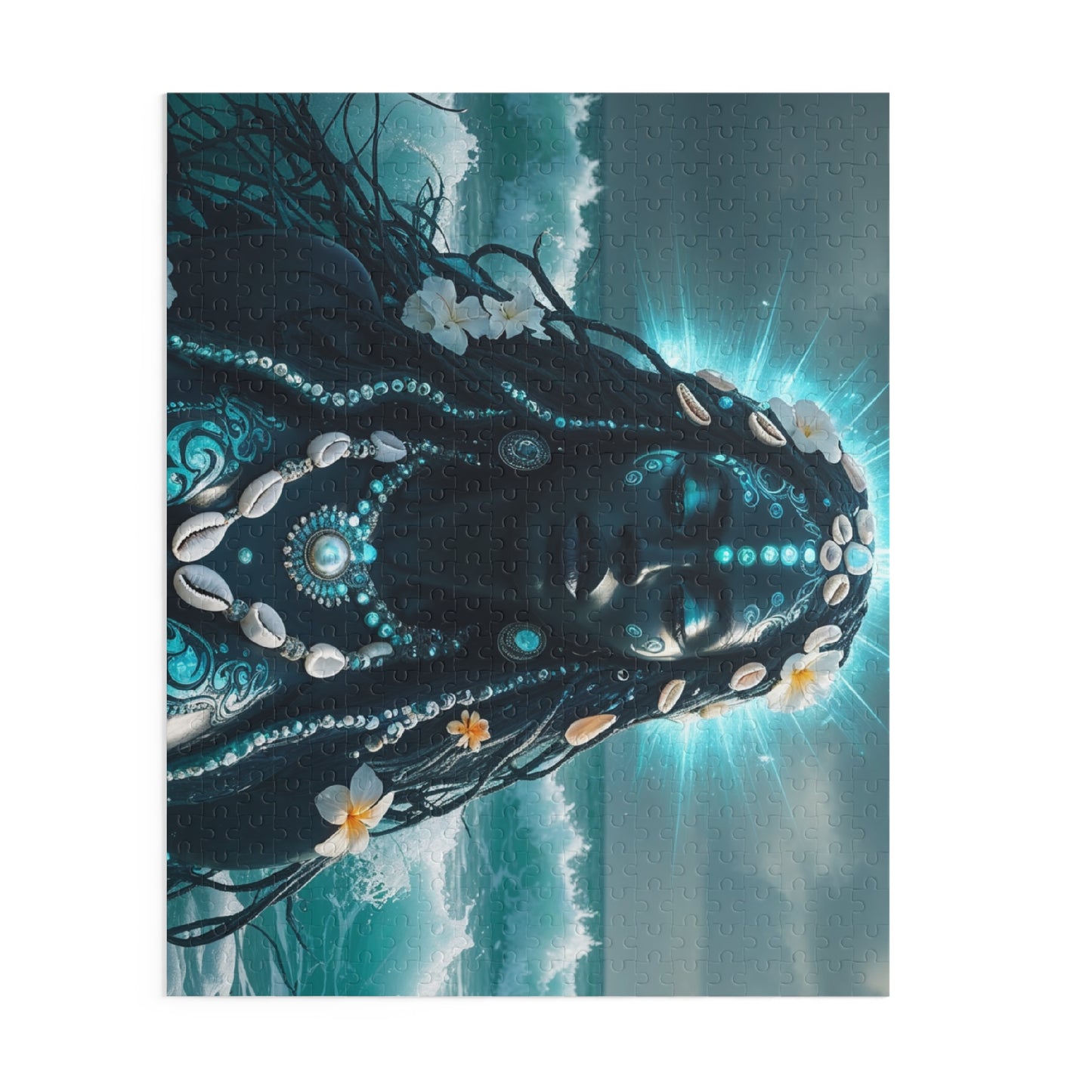 Ocean Goddess Jigsaw Puzzle — Sea Spirit Art Puzzle (120/252/500 pcs)