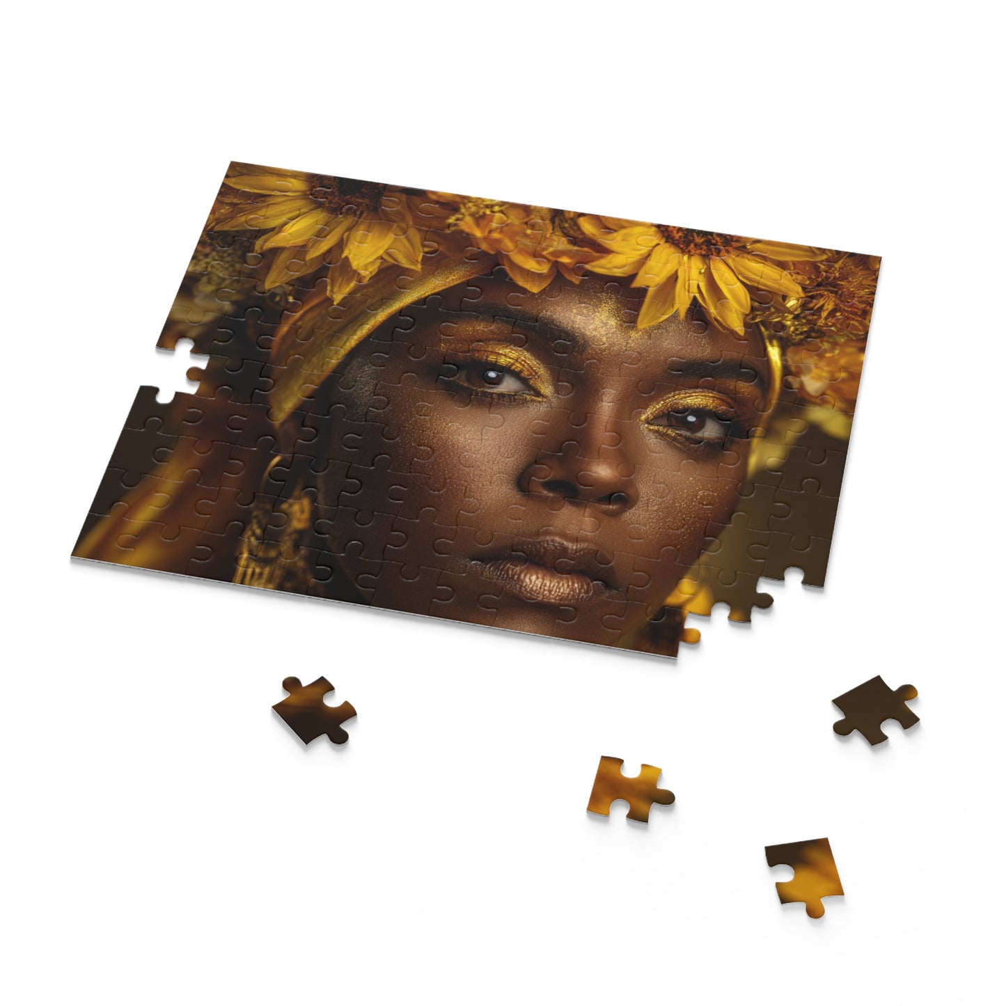Goddess Oshun Sunflower Puzzle — 120/252/500-Piece Jigsaw