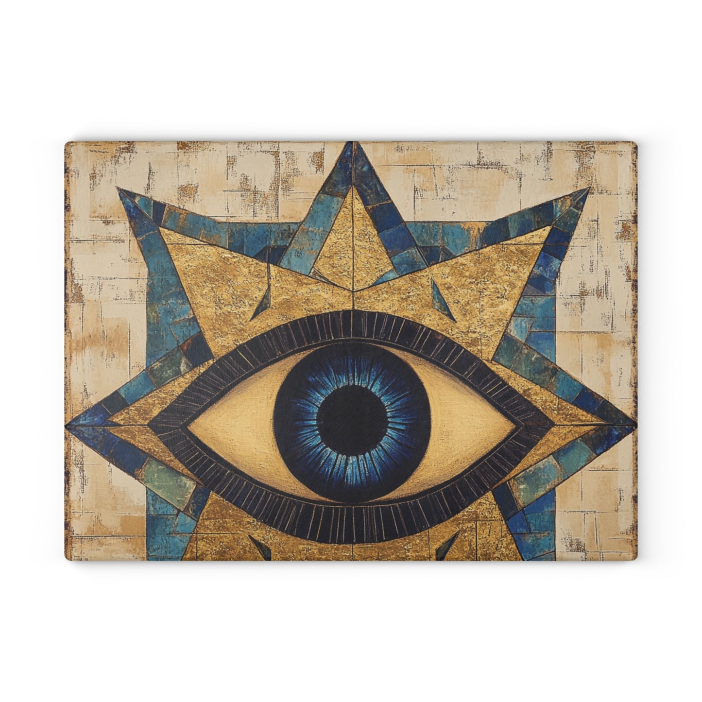 Evil Eye Glass Cutting Board — Protective Kitchen Serving Board