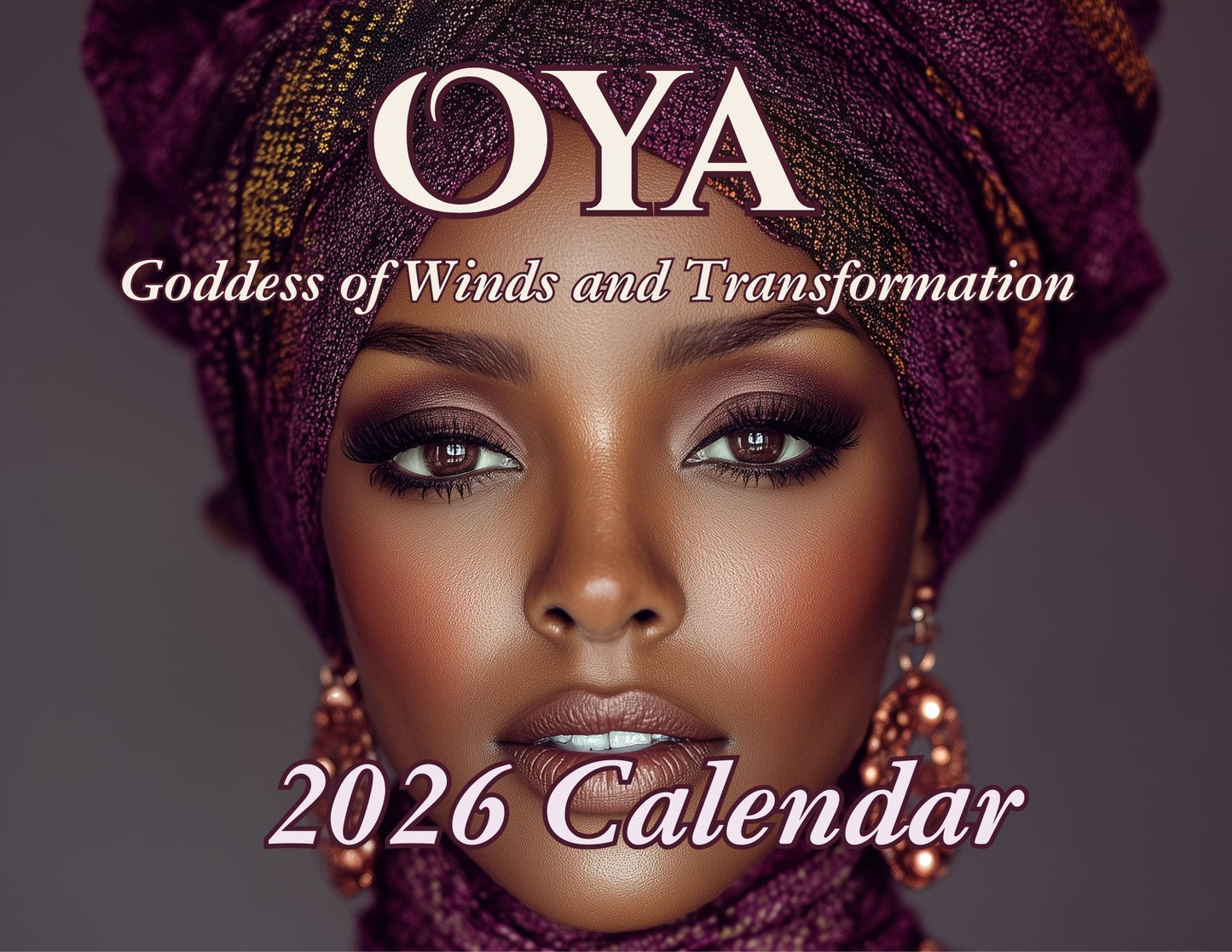 Oya Wall Calendar — 12‑Month Orisha Art Calendar